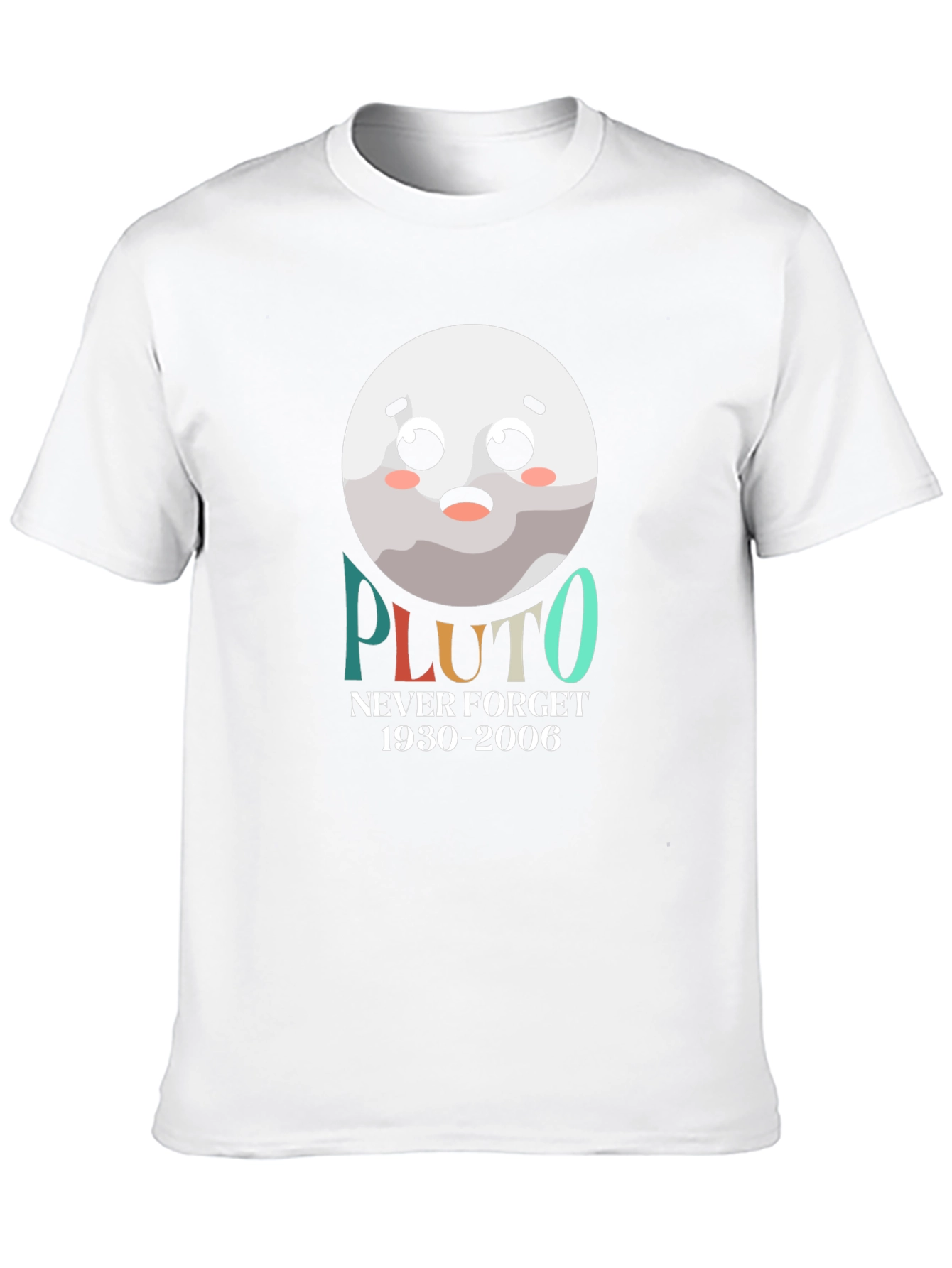 Pluto Never Forget T-Shirt Funny Planet Tee