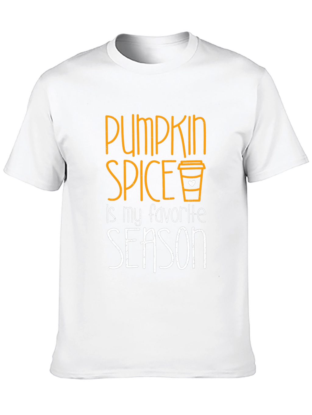 Pumpkin Spice Favorite Season Black T-Shirt