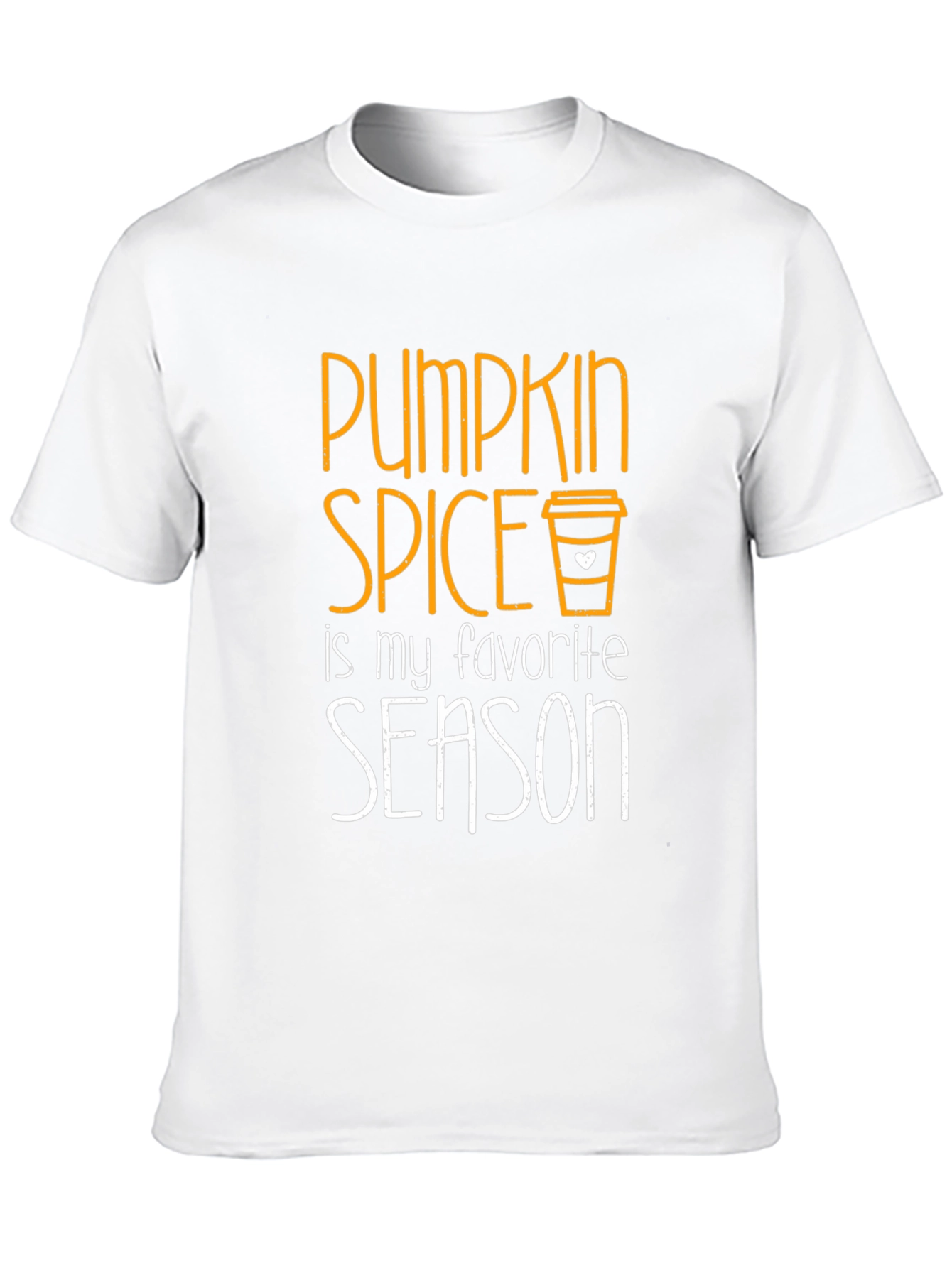 Pumpkin Spice Favorite Season Black T-Shirt