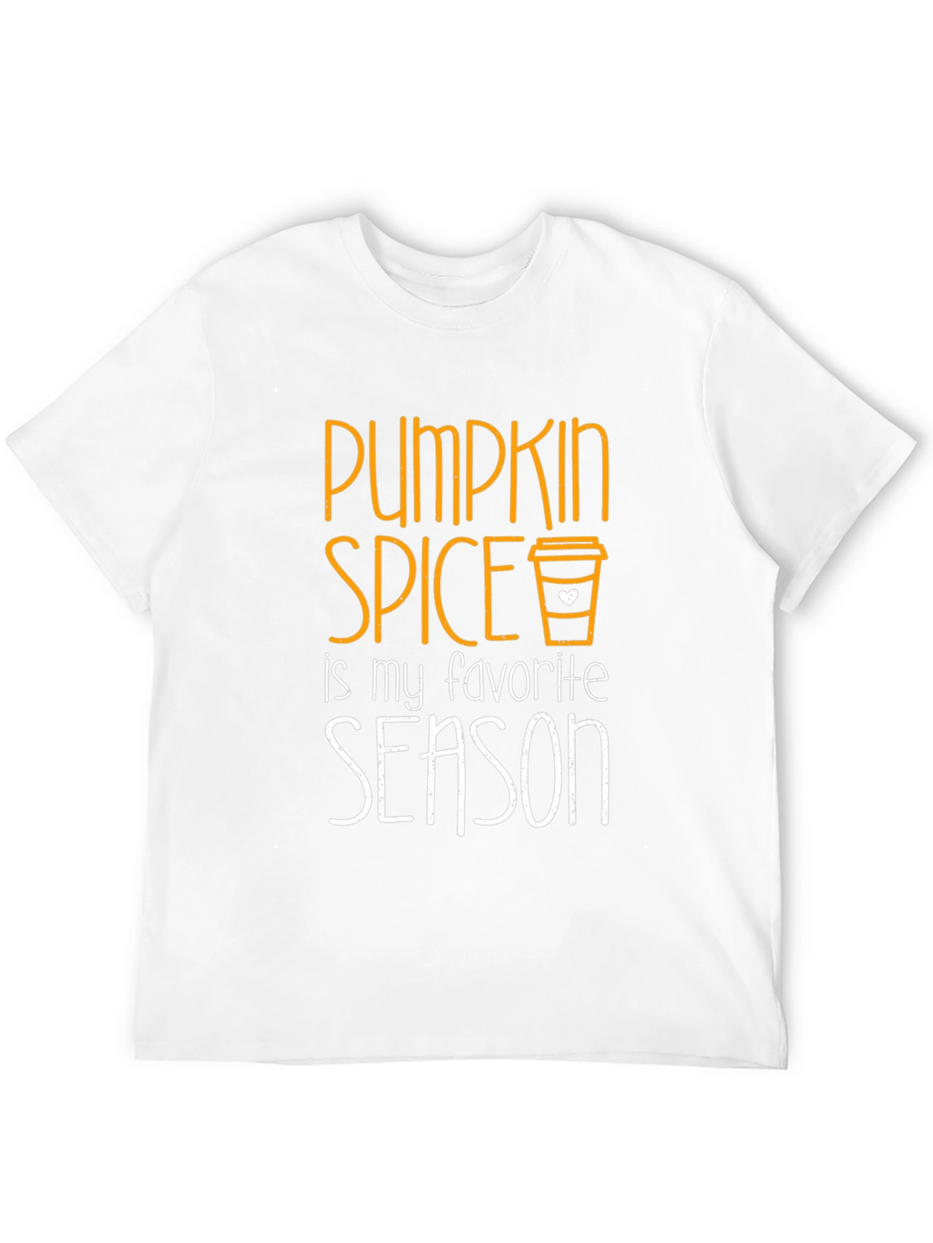 Pumpkin Spice Favorite Season Black T-Shirt
