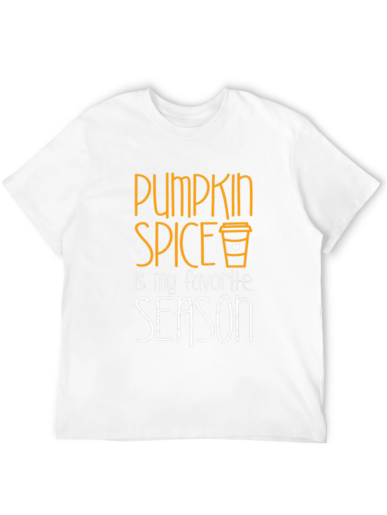 Pumpkin Spice Favorite Season Black T-Shirt
