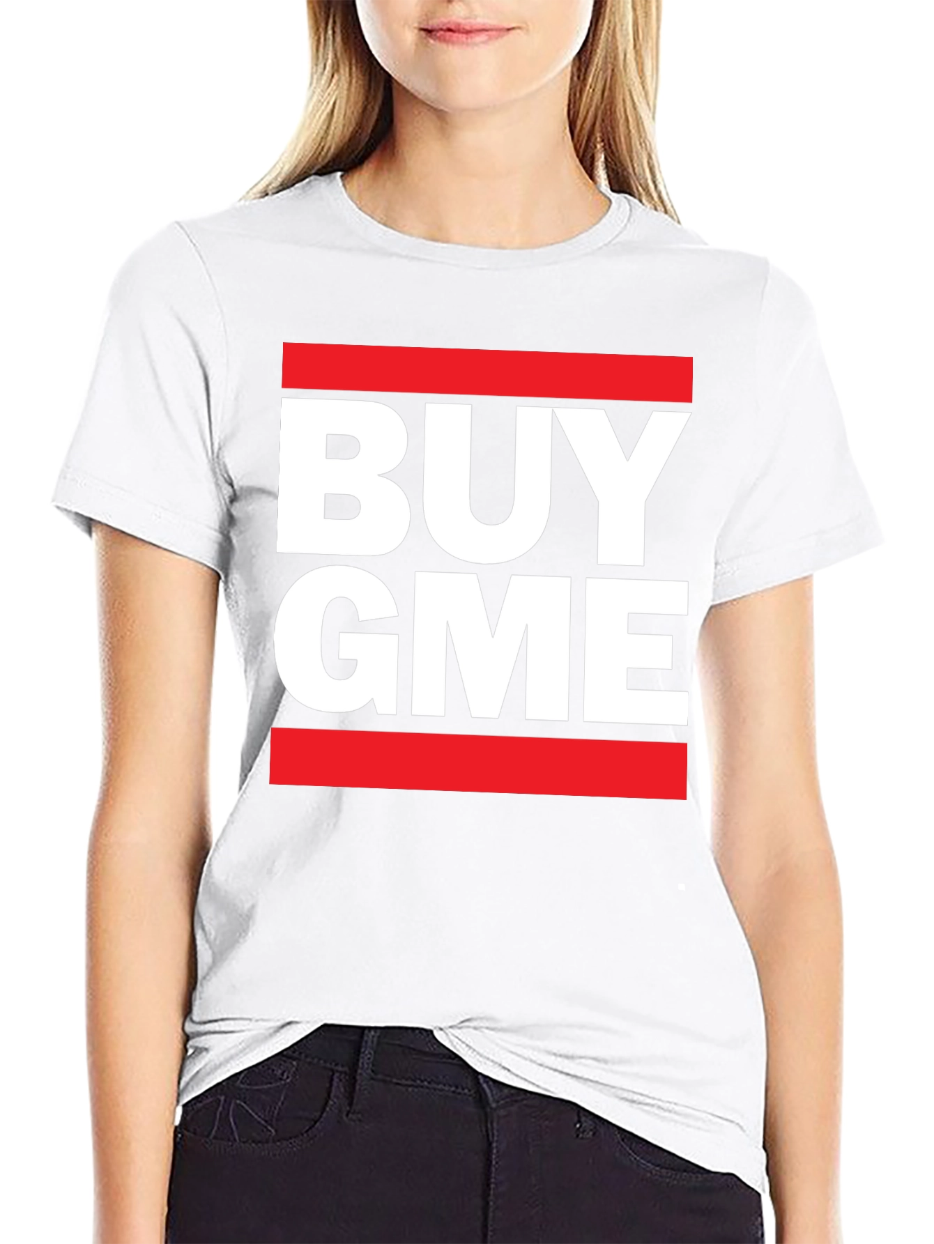 Buy GME T-Shirt - Red and White Graphic Tee