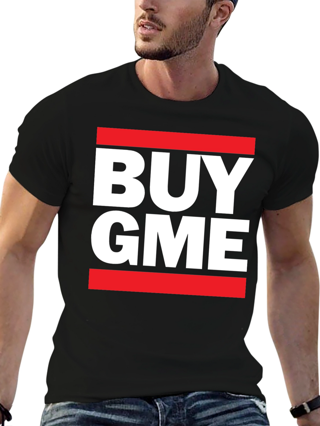 Buy GME T-Shirt - Red and White Graphic Tee