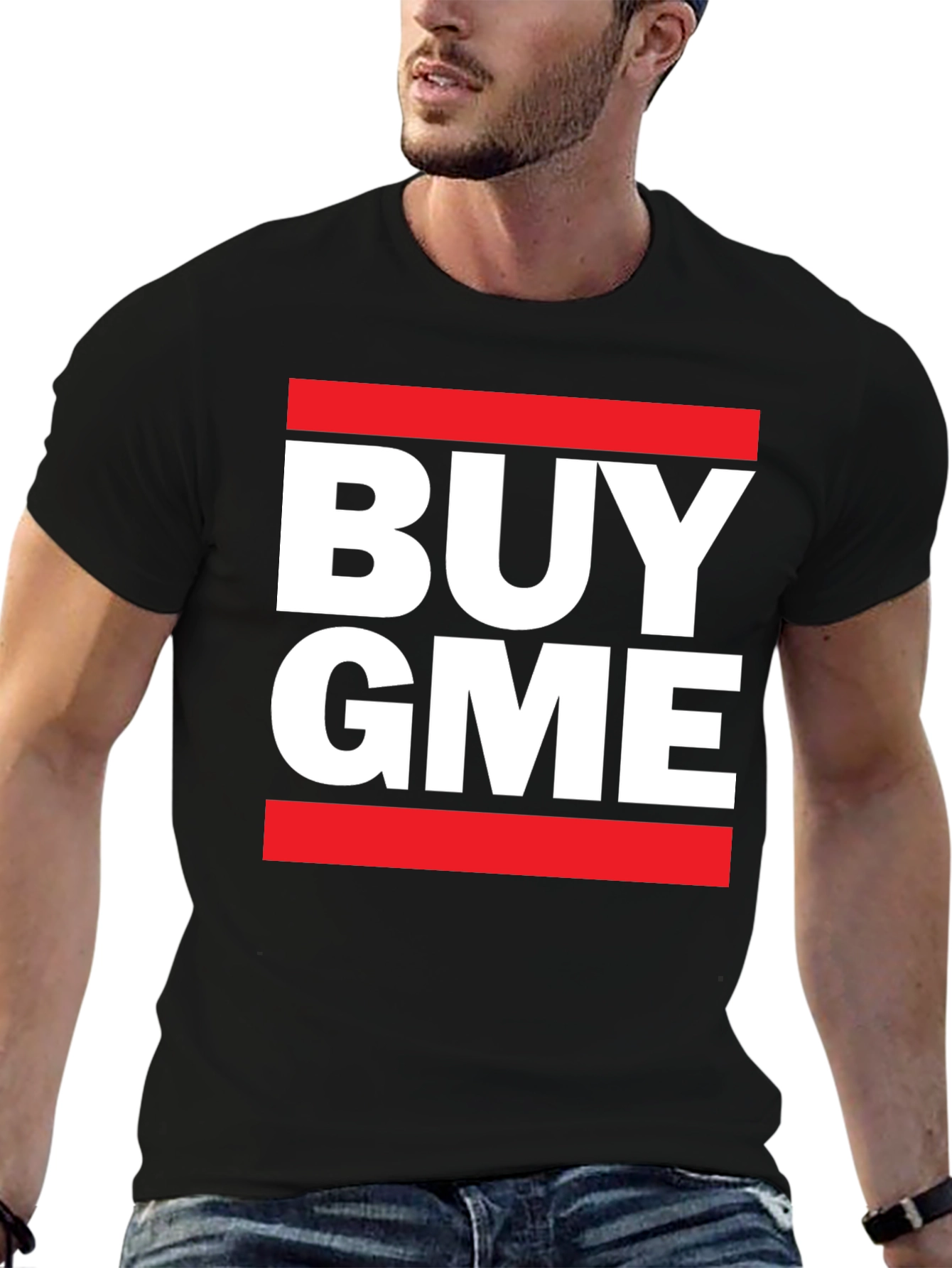 Buy GME T-Shirt - Red and White Graphic Tee