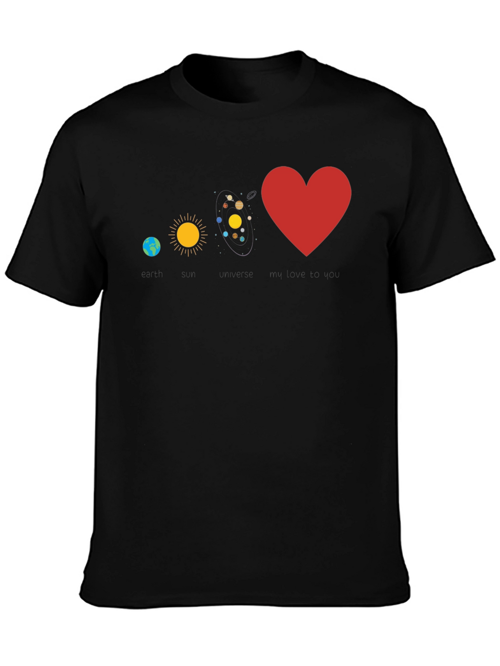 Earth Sun Universe Love T-Shirt