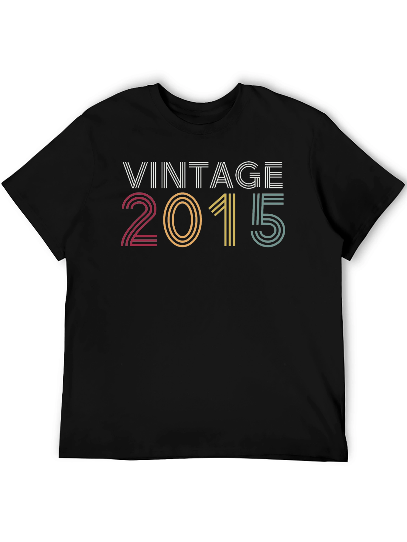 Vintage 2015 Graphic Tee - Retro Birthday Shirt