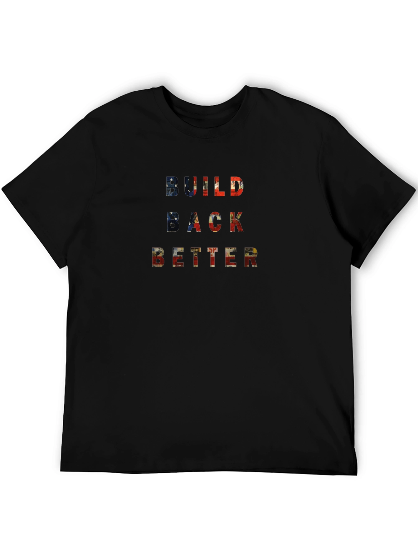 Build Back Better Graphic Tee - Patriotic USA Flag T-Shirt