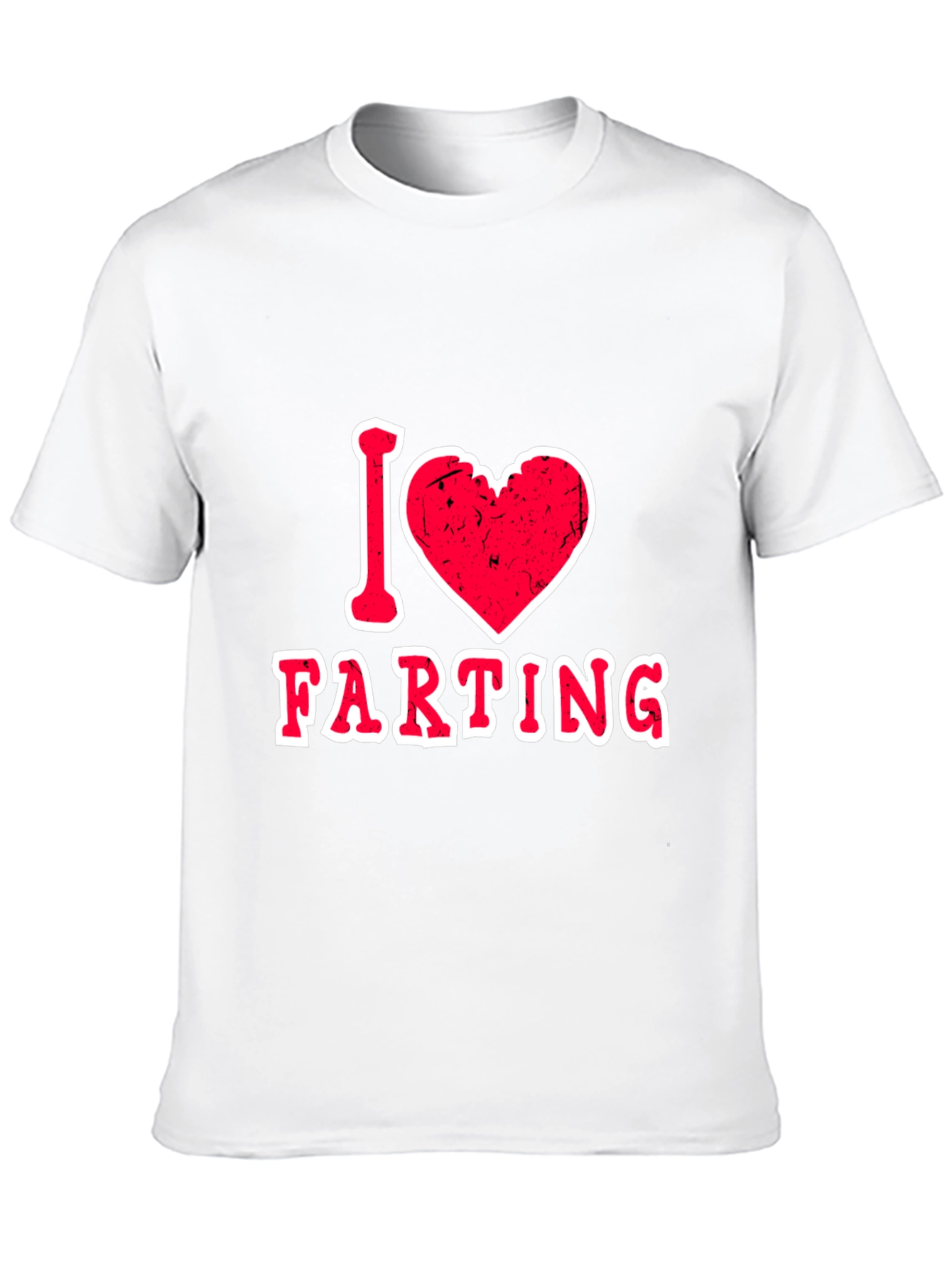 I Love Farting Graphic Tee - Black Cotton Shirt