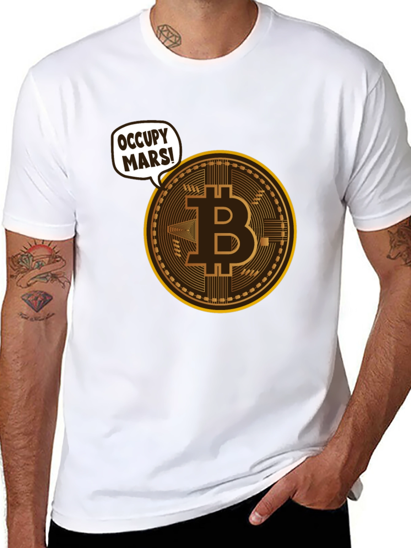 Occupy Mars Bitcoin T-Shirt