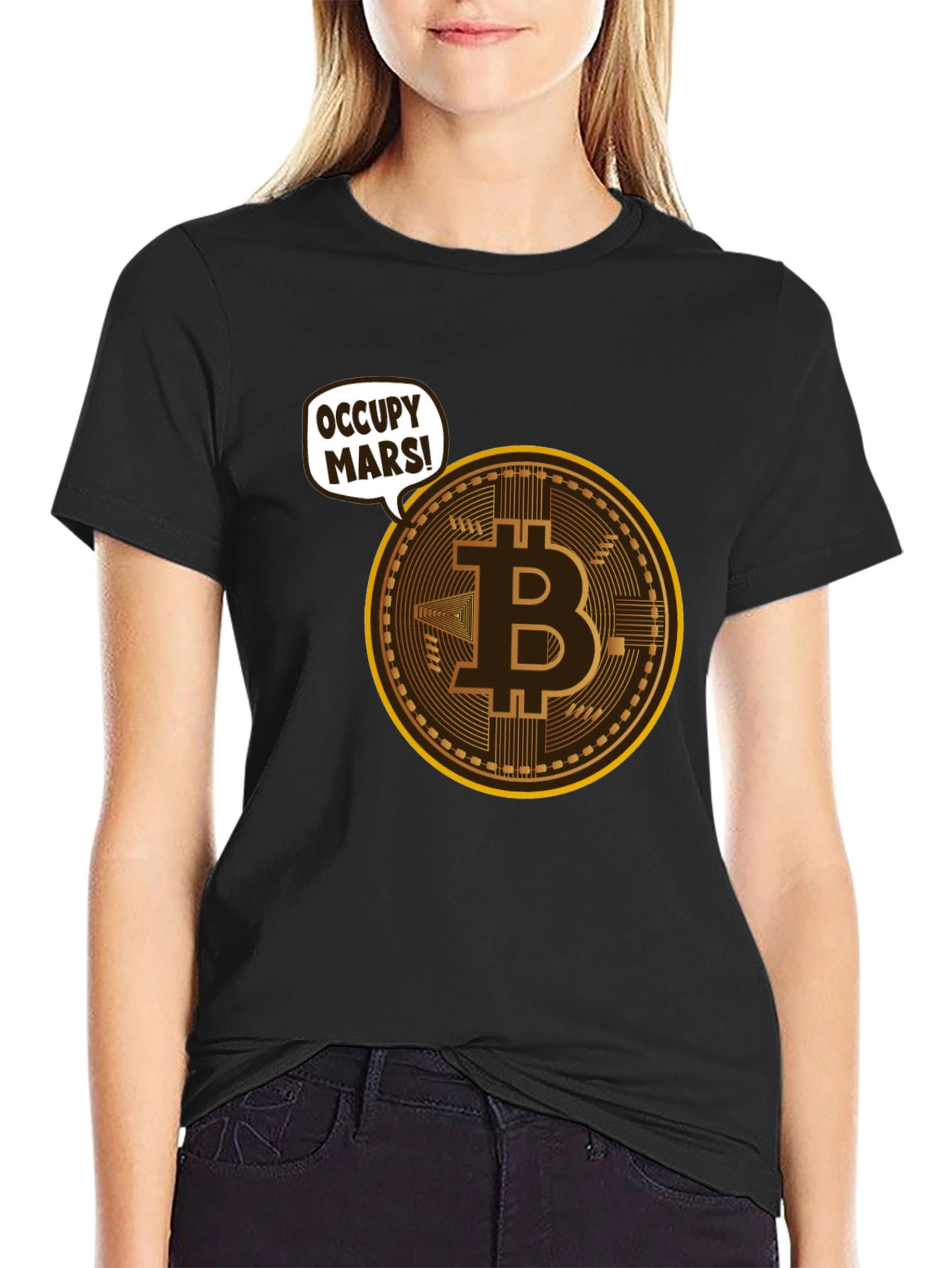 Occupy Mars Bitcoin T-Shirt