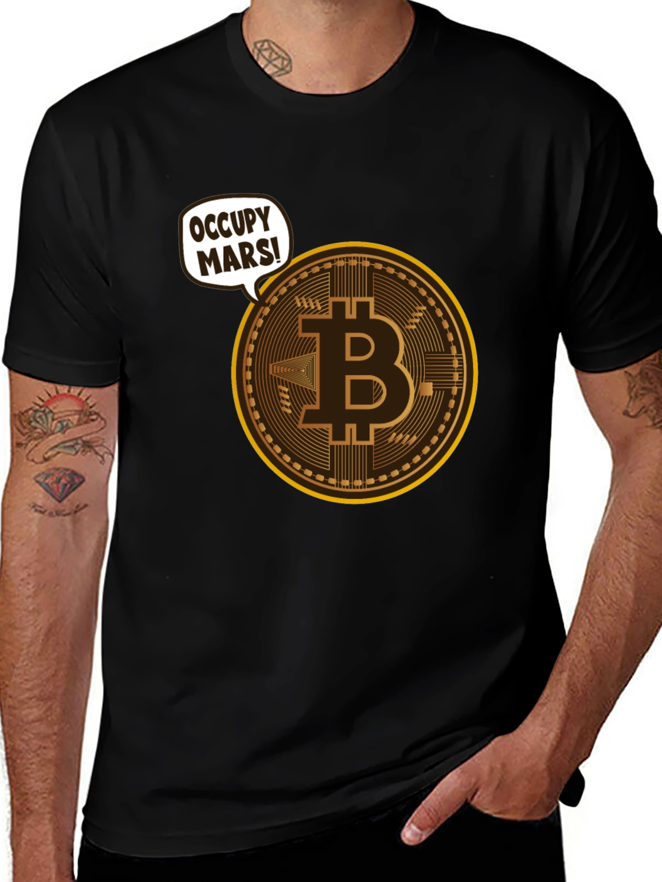 Occupy Mars Bitcoin T-Shirt