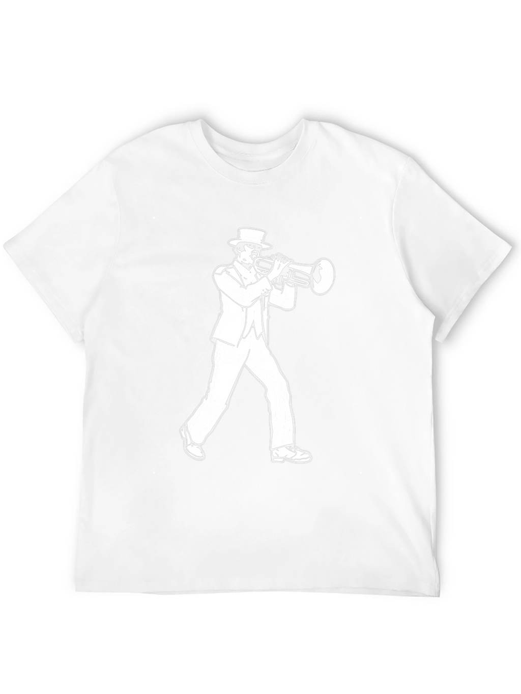 Jazz Trumpet Player Graphic T-Shirt - Black