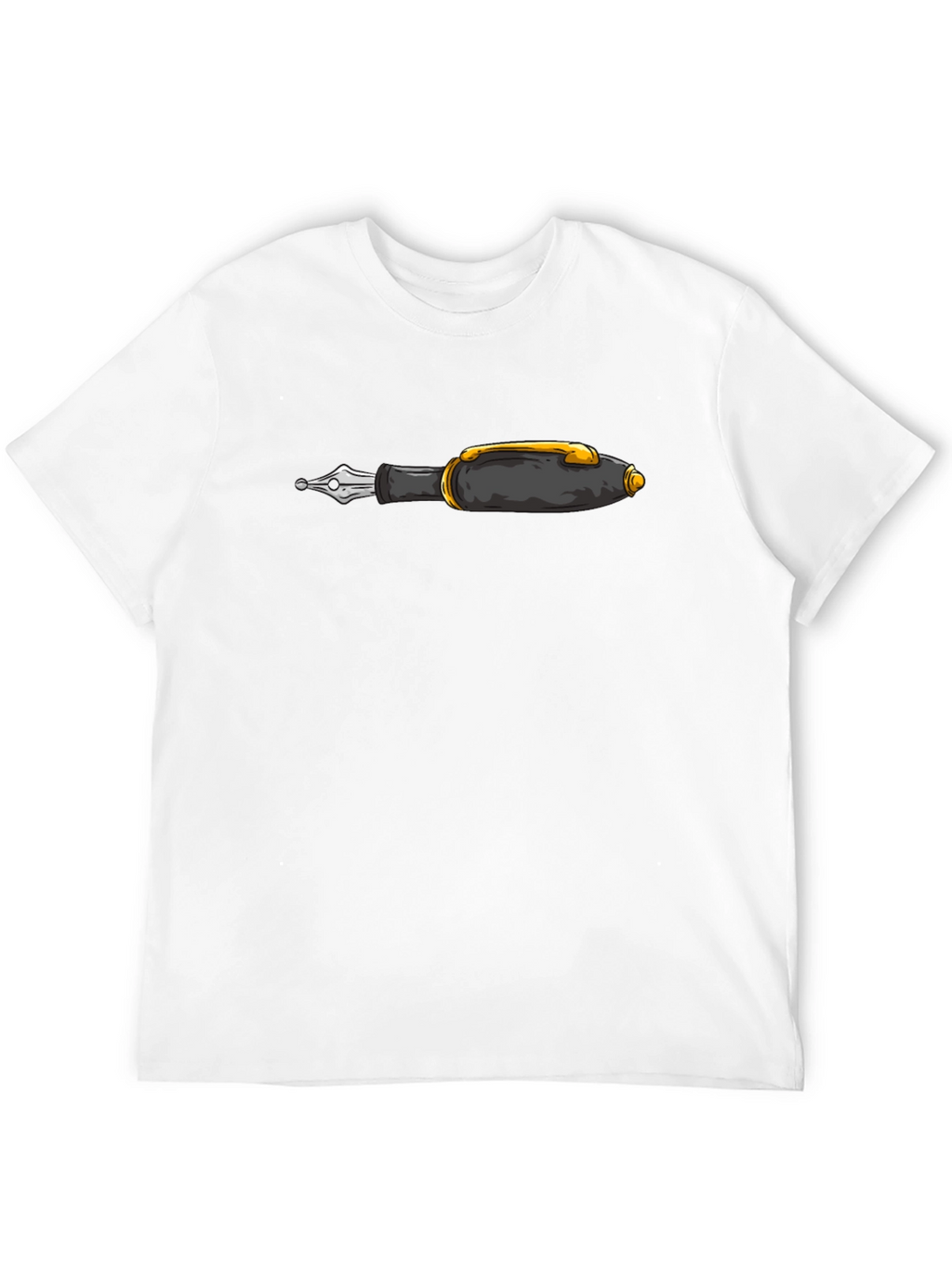 Fountain Pen Graphic Black T-Shirt