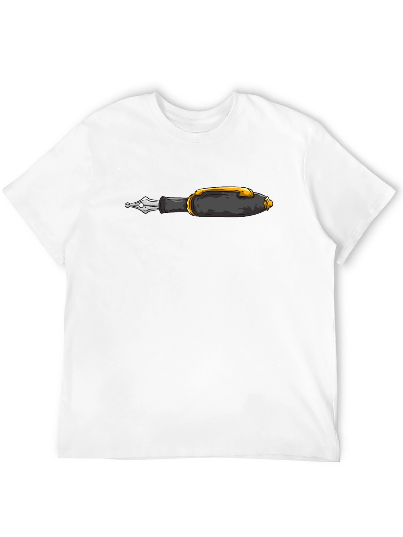Fountain Pen Graphic Black T-Shirt