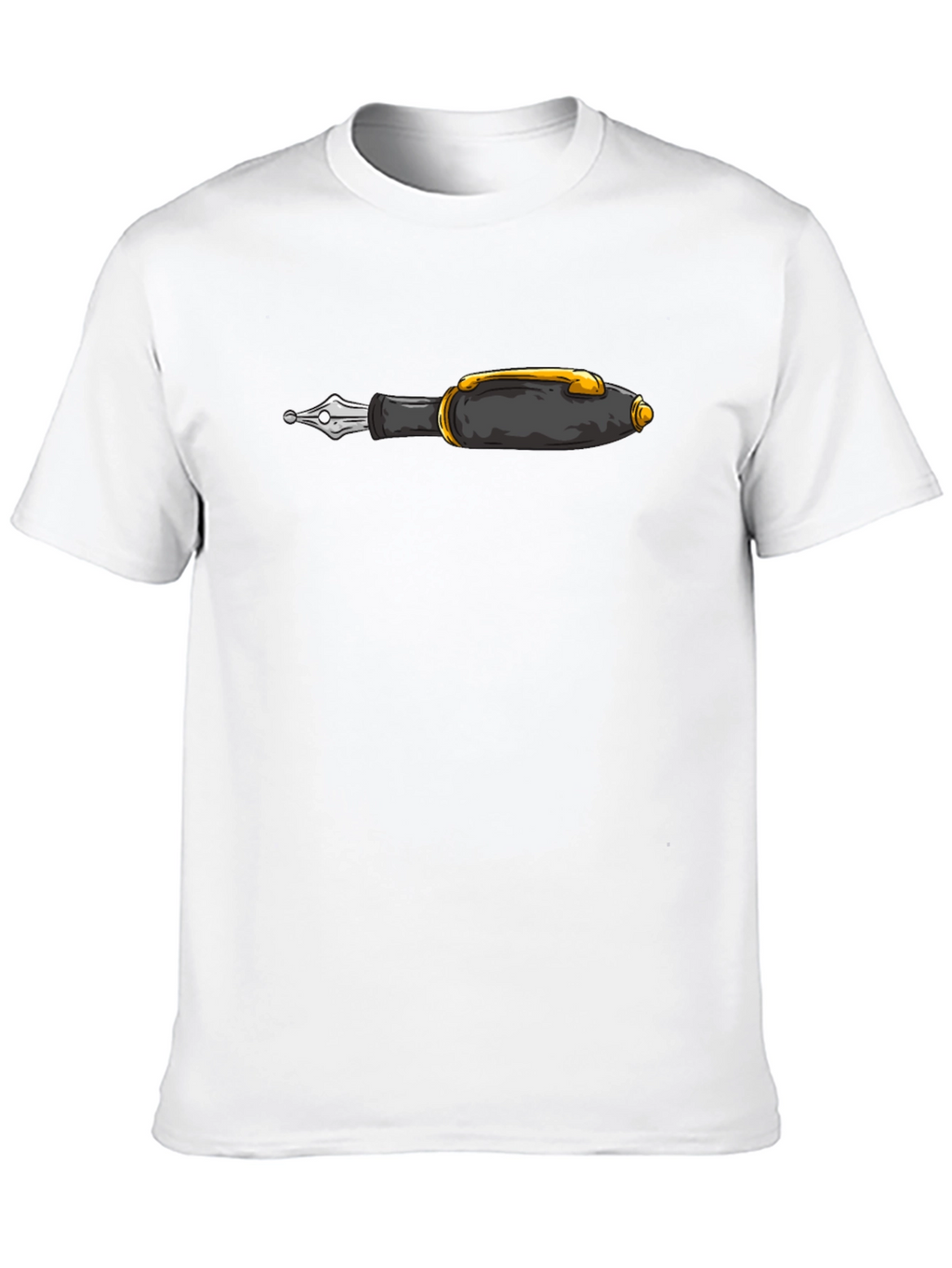 Fountain Pen Graphic Black T-Shirt