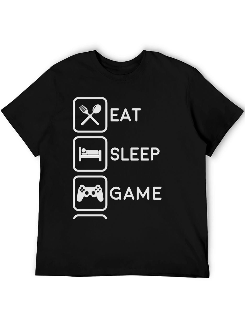 Eat Sleep Game Graphic Tee - Gamer T-Shirt