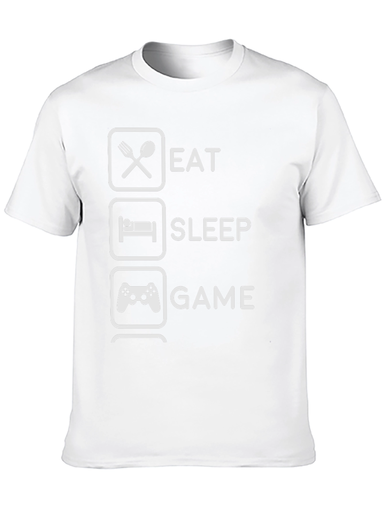 Eat Sleep Game Graphic Tee - Gamer T-Shirt