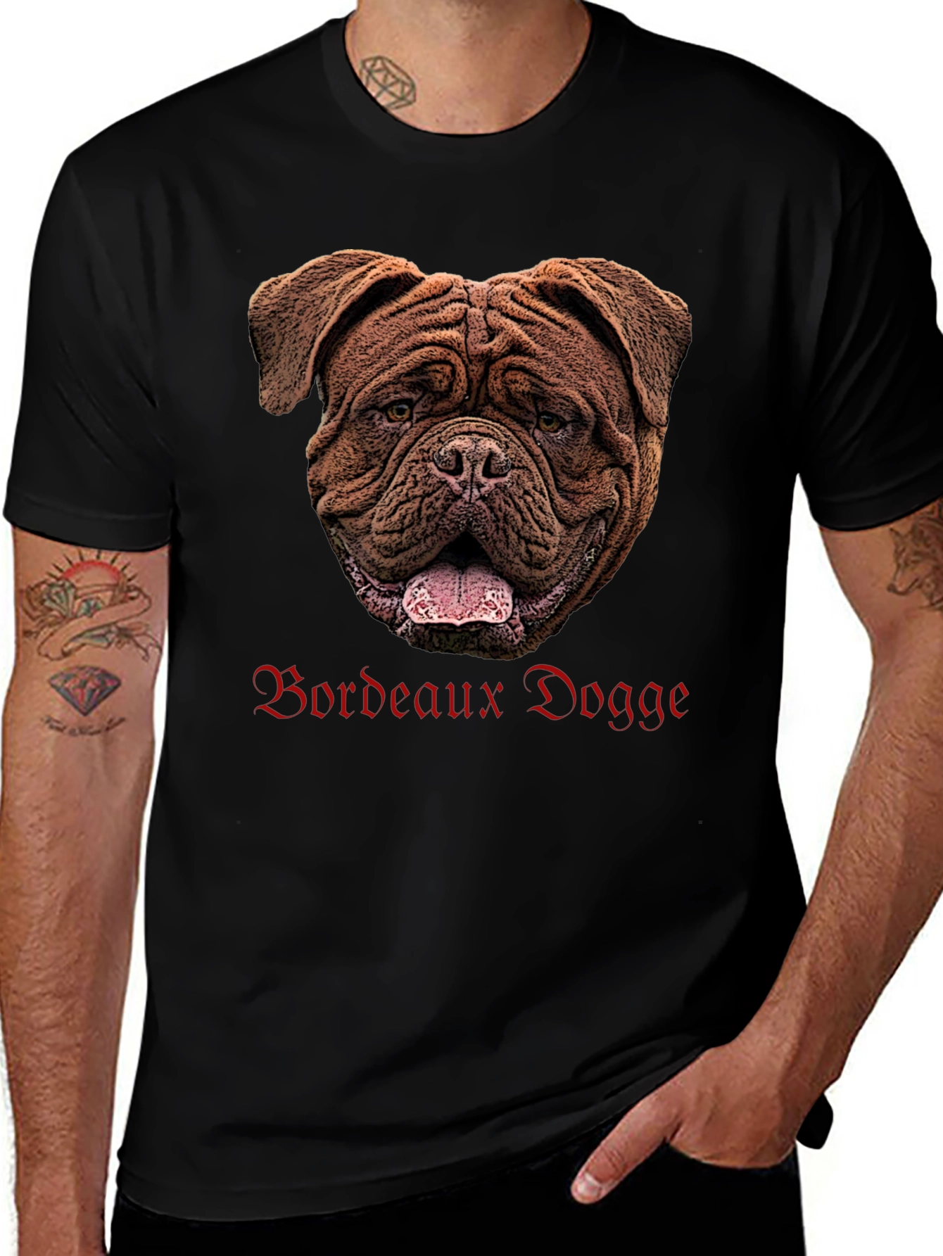 Bordeaux Dogge Graphic T-Shirt Dog Lover Tee