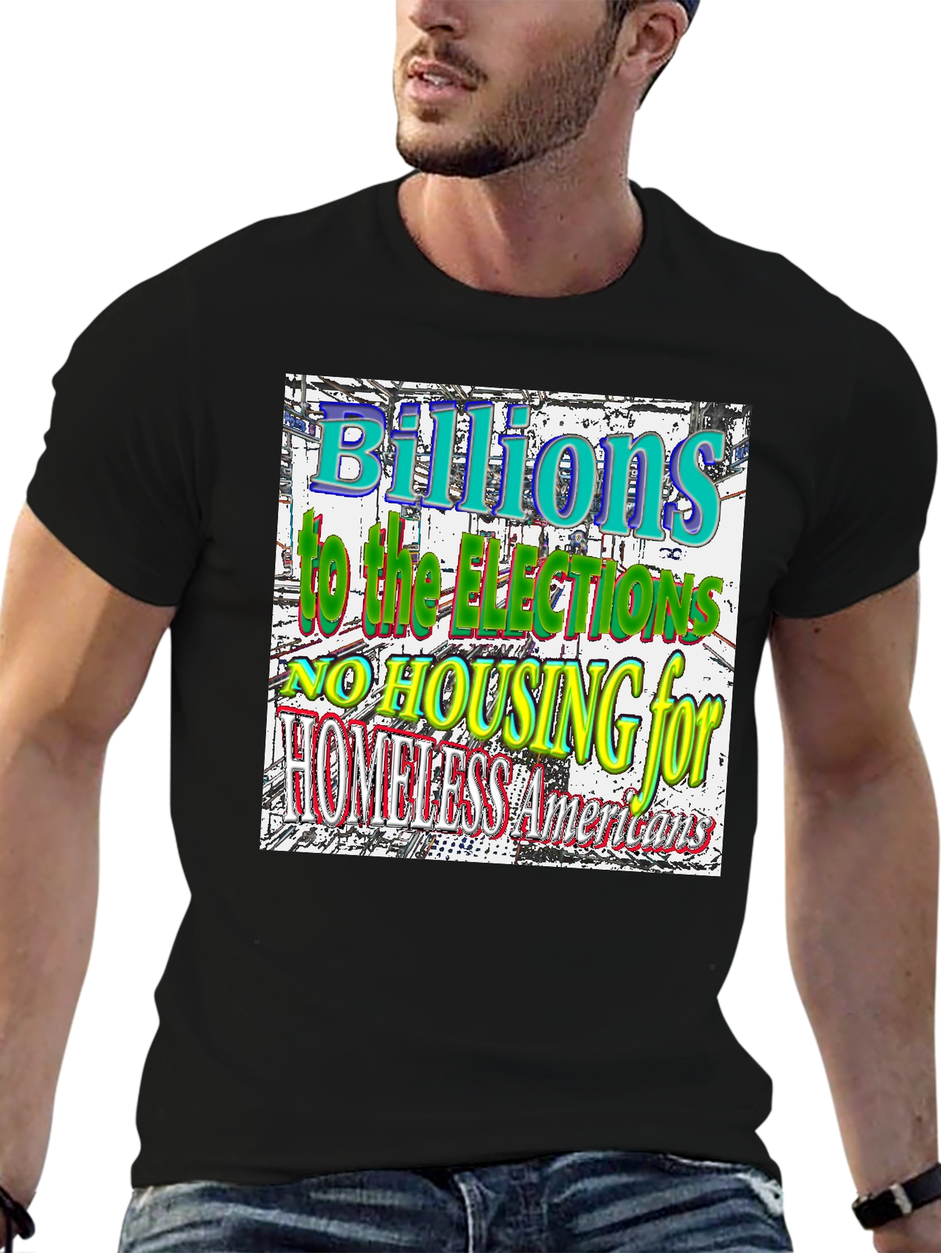Political Statement T-Shirt - Homeless Americans