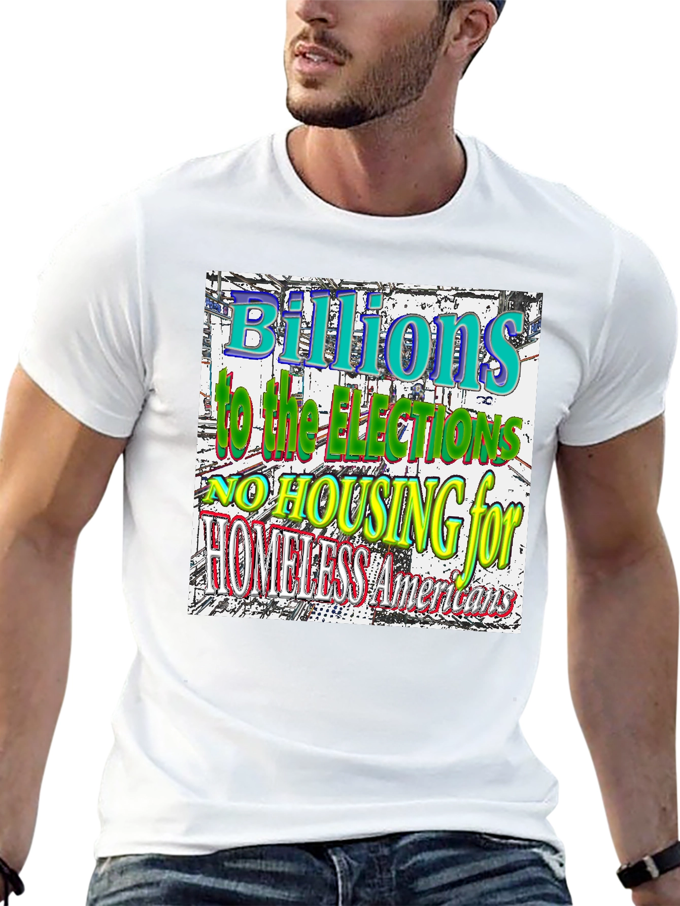 Political Statement T-Shirt - Homeless Americans