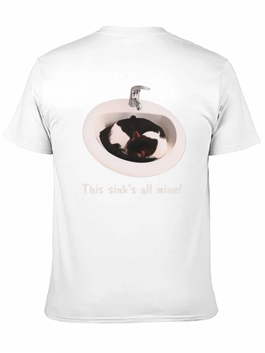 Sink Cat T-Shirt - This sinks all mine!