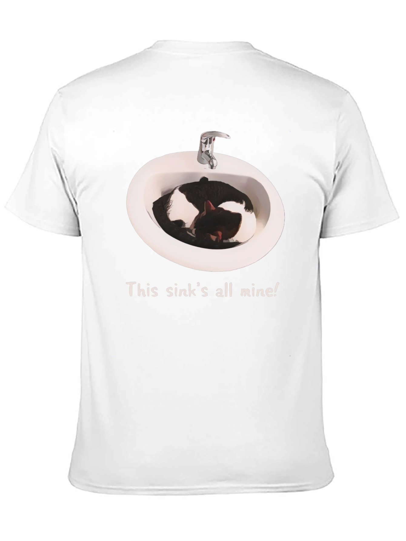 Sink Cat T-Shirt - This sinks all mine!