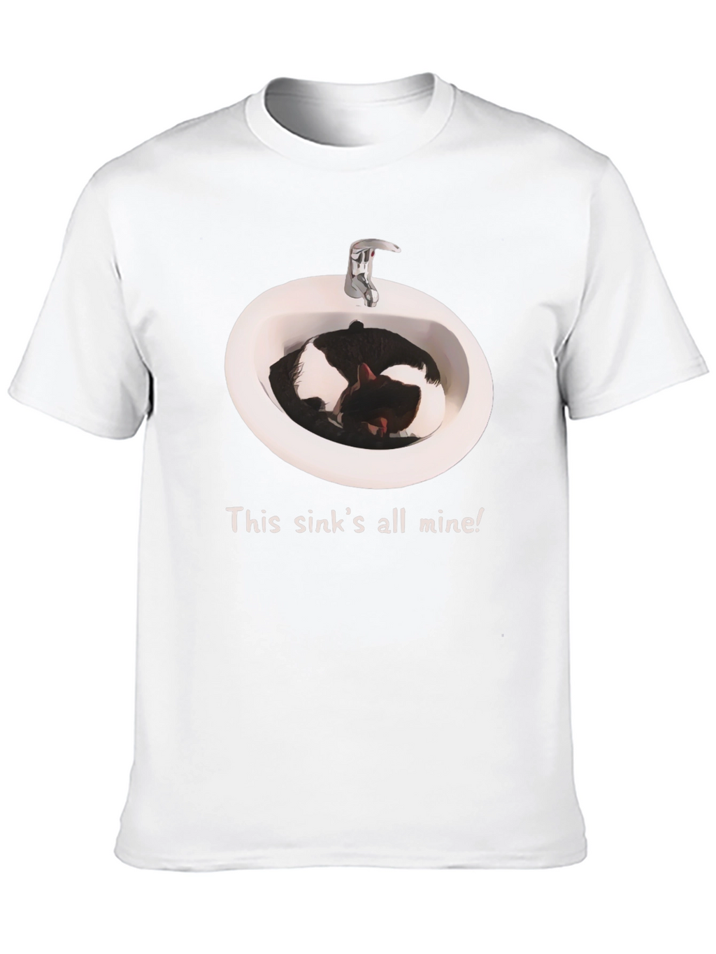Sink Cat T-Shirt - This sinks all mine!