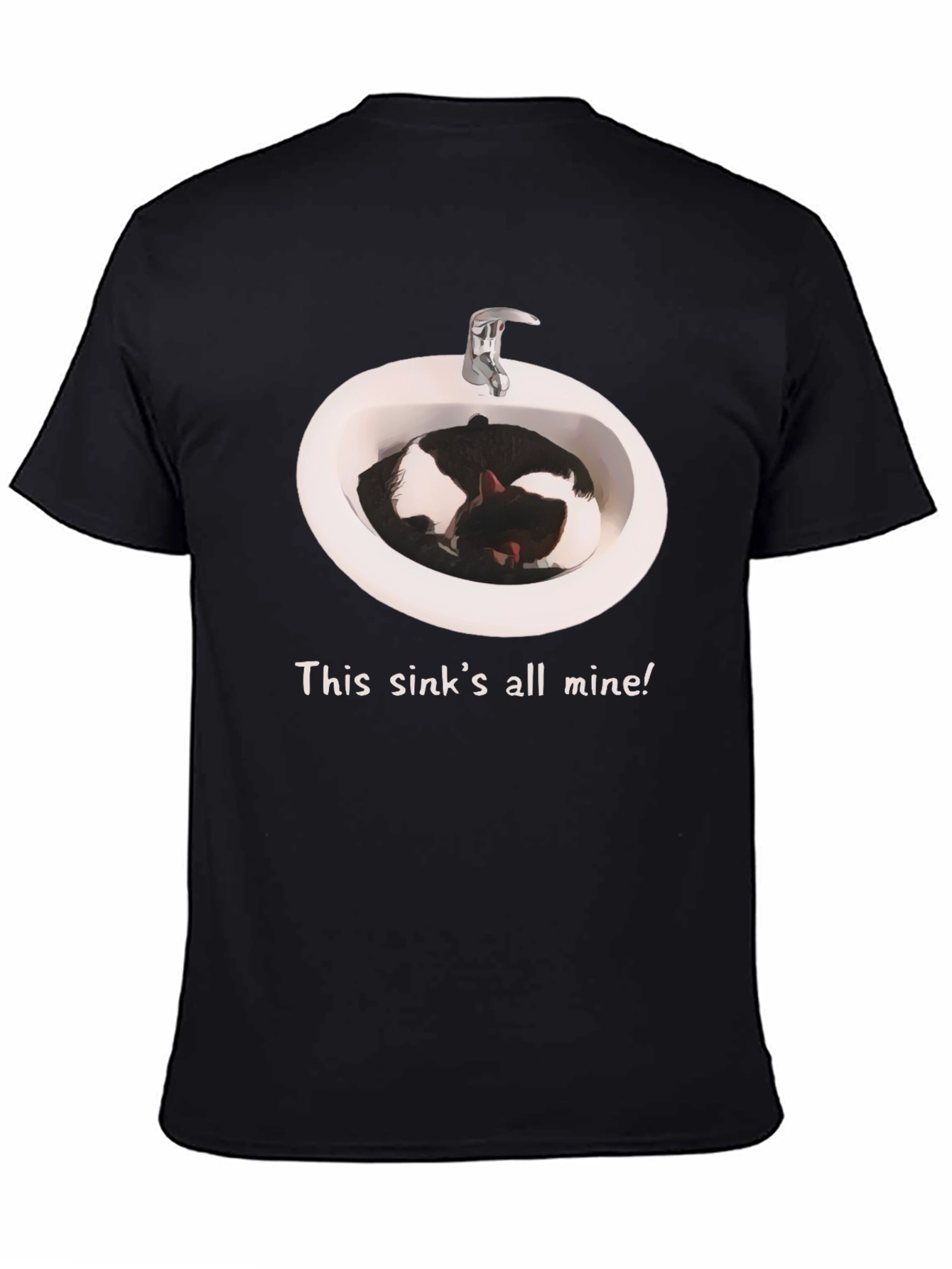Sink Cat T-Shirt - This sinks all mine!