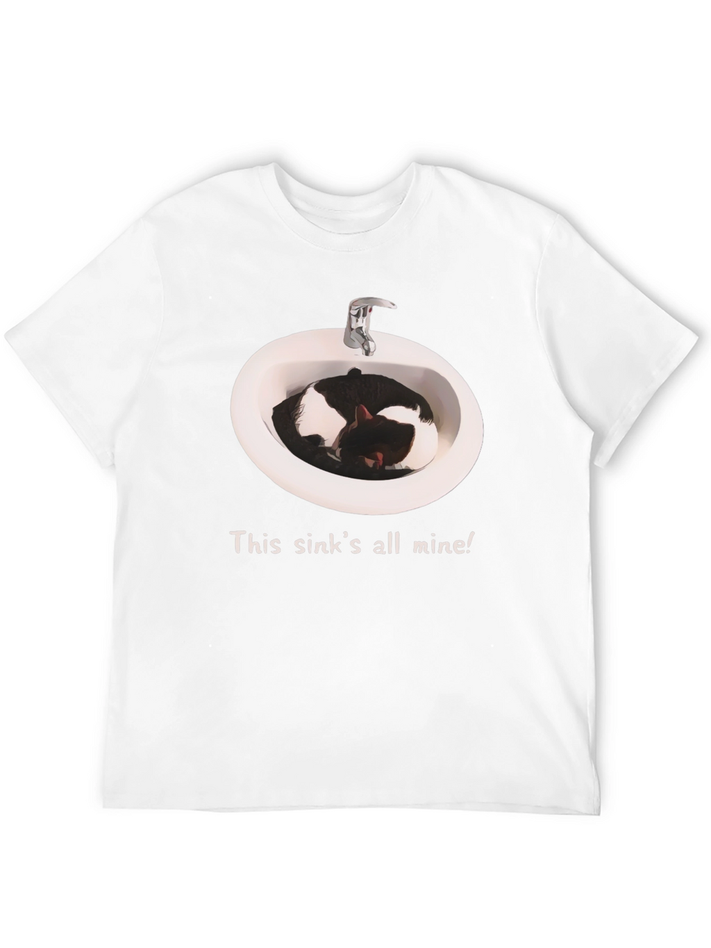 Sink Cat T-Shirt - This sinks all mine!