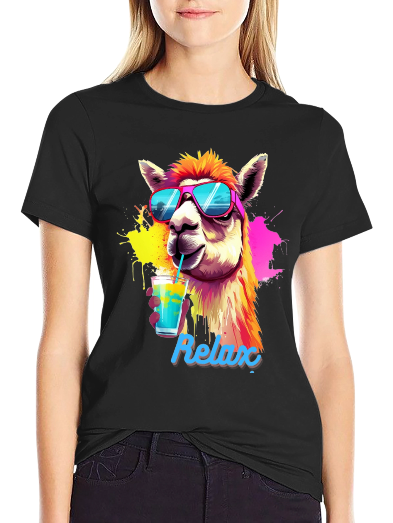 Cool Llama Relax T-Shirt - Summer Vibes