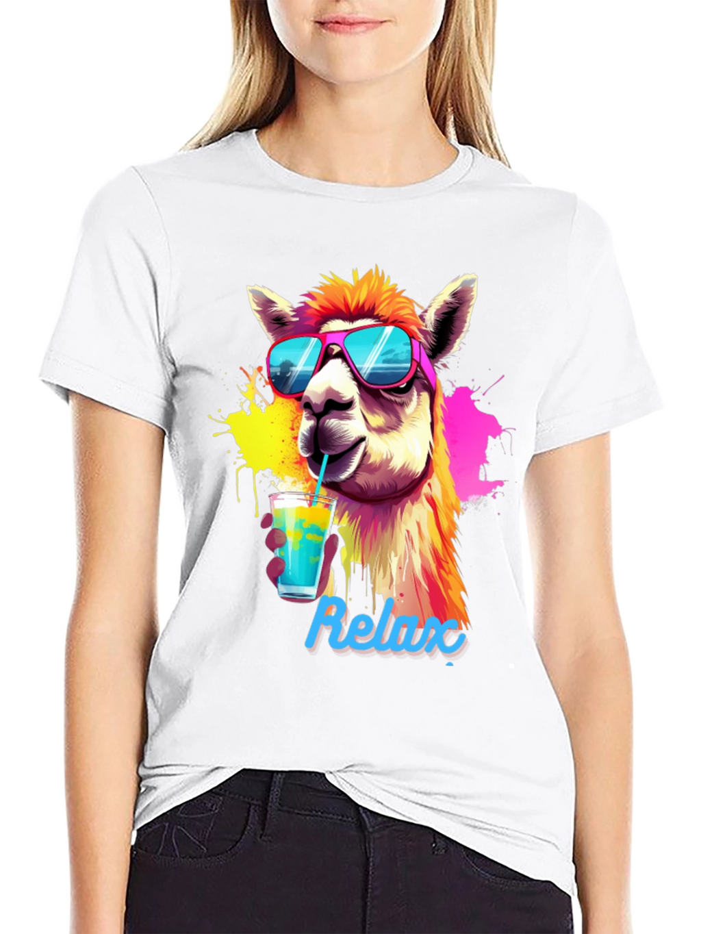 Cool Llama Relax T-Shirt - Summer Vibes