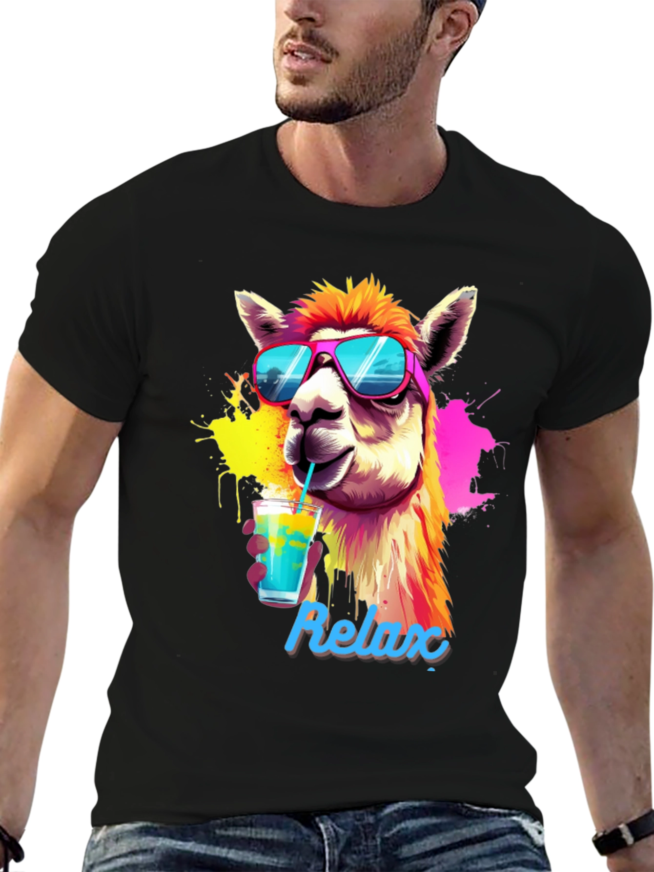 Cool Llama Relax T-Shirt - Summer Vibes