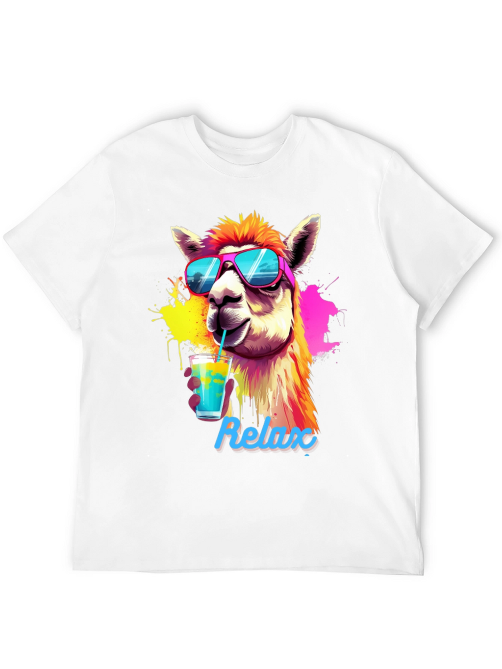 Cool Llama Relax T-Shirt - Summer Vibes