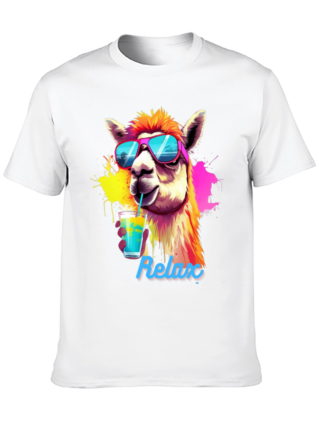 Cool Llama Relax T-Shirt - Summer Vibes