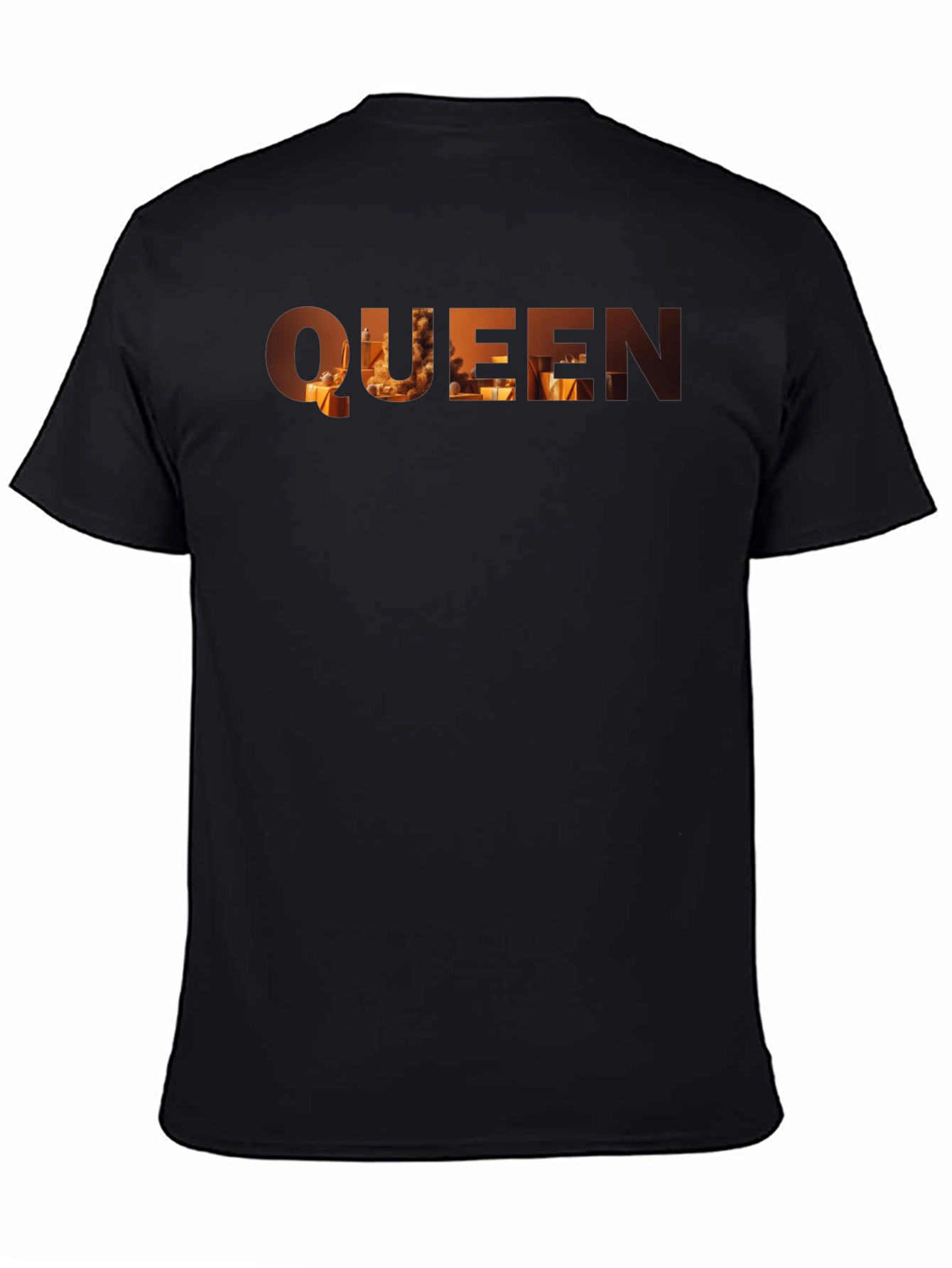 Queen Graphic Print Black T-Shirt