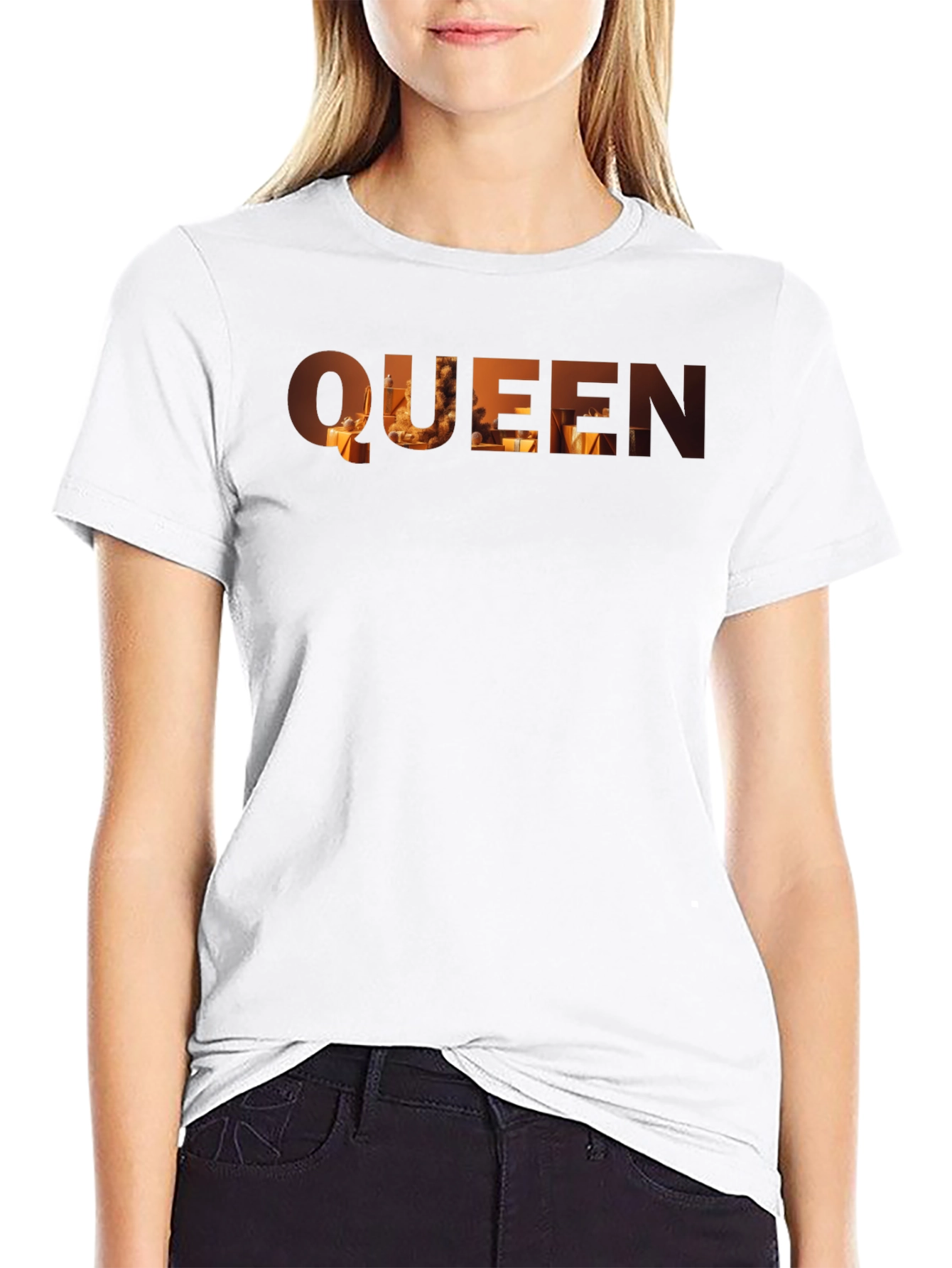Queen Graphic Print Black T-Shirt