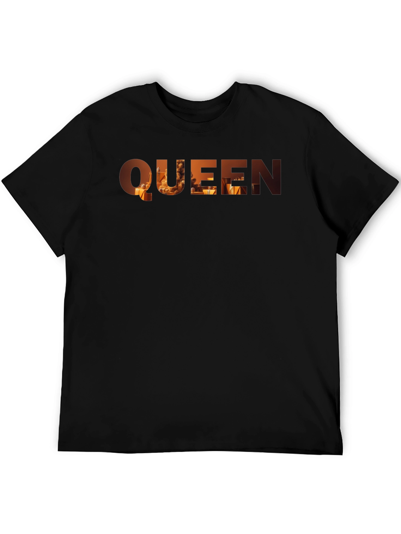 Queen Graphic Print Black T-Shirt