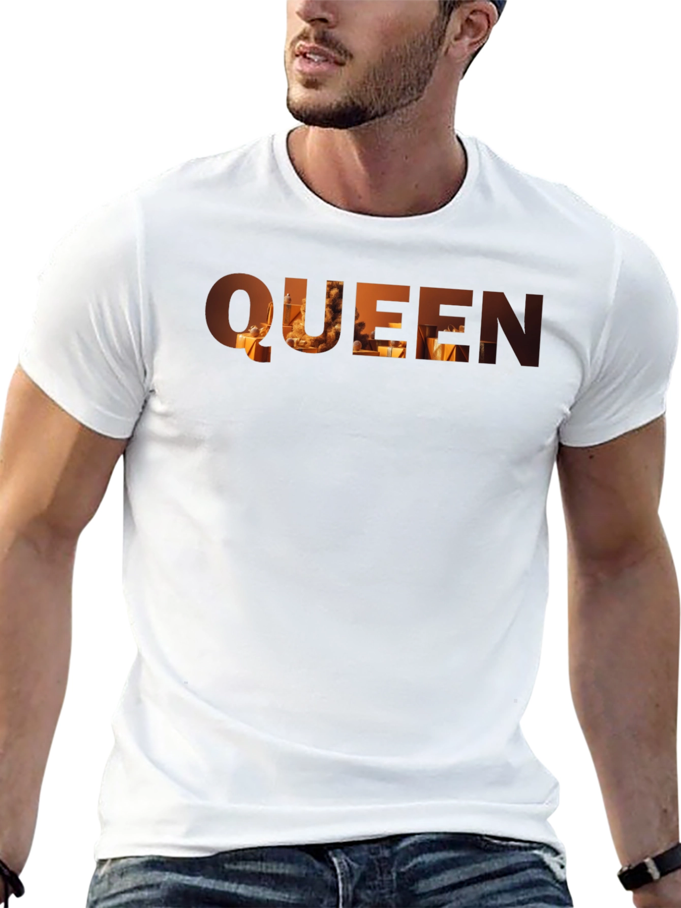 Queen Graphic Print Black T-Shirt