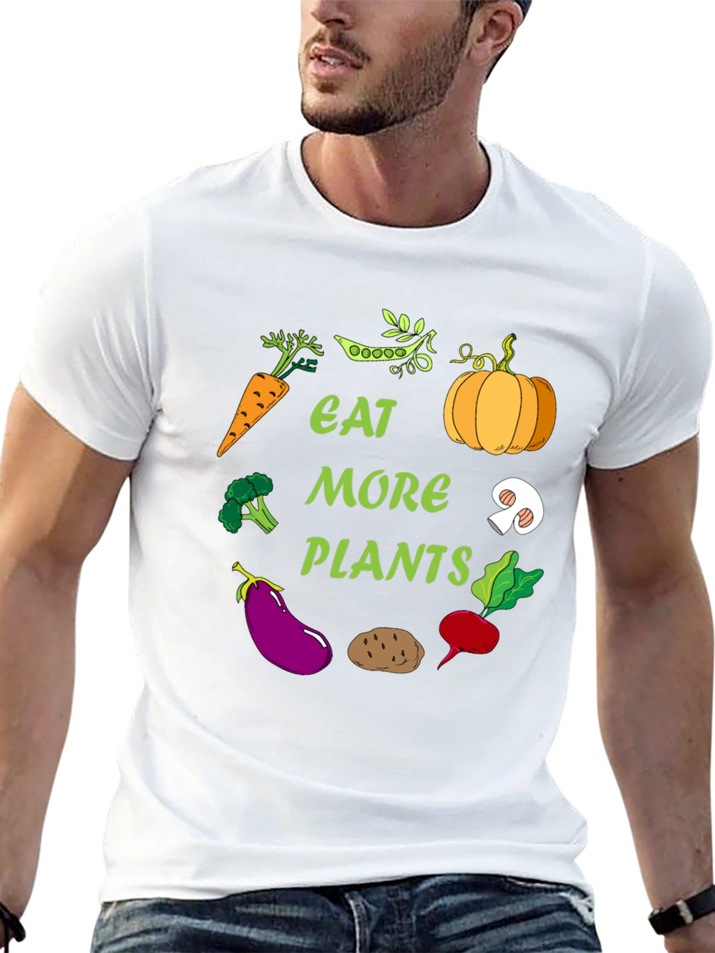 Eat More Plants Graphic T-Shirt