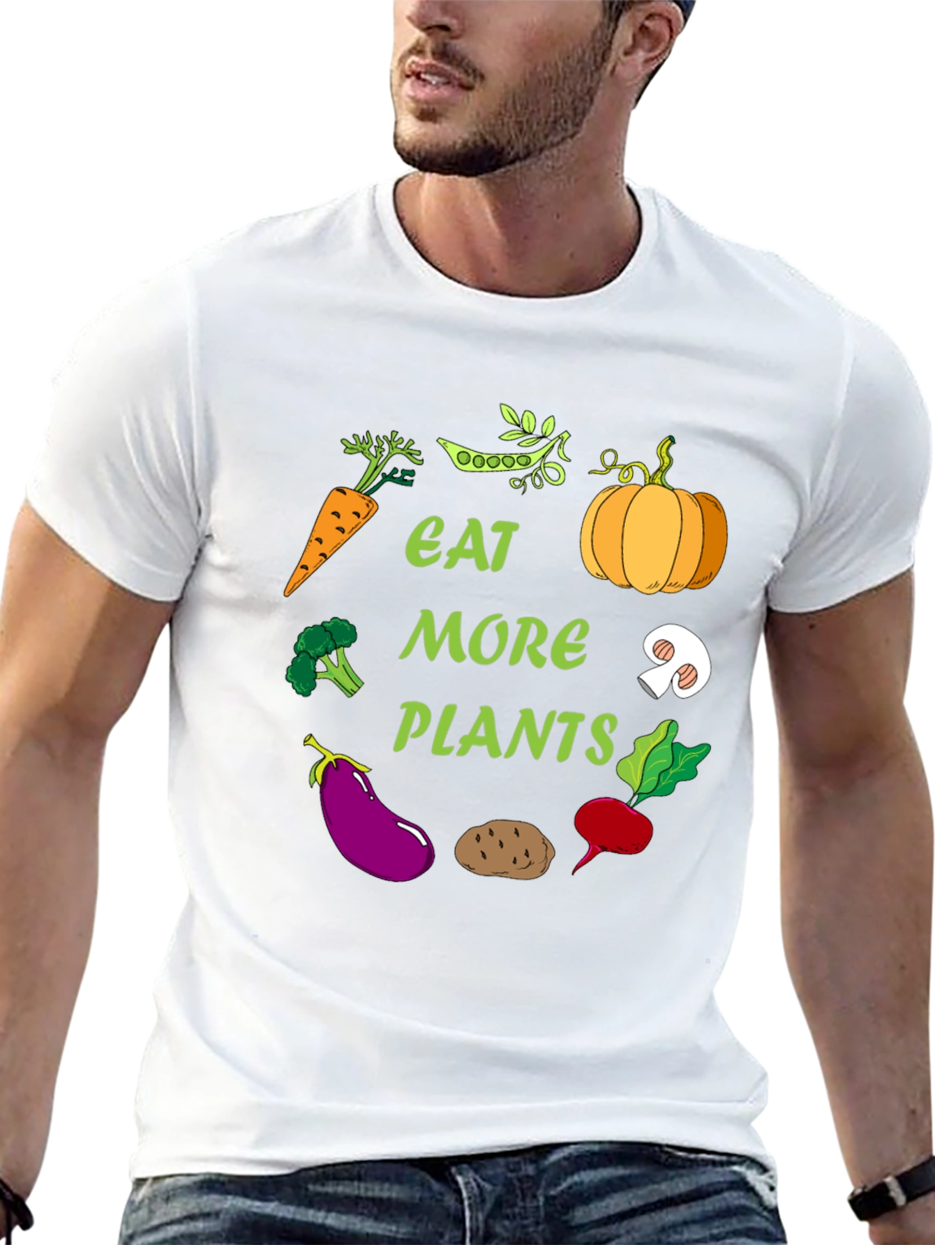 Eat More Plants Graphic T-Shirt