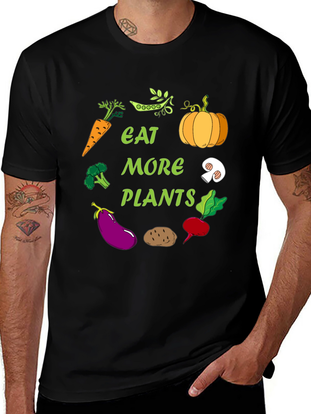Eat More Plants Graphic T-Shirt
