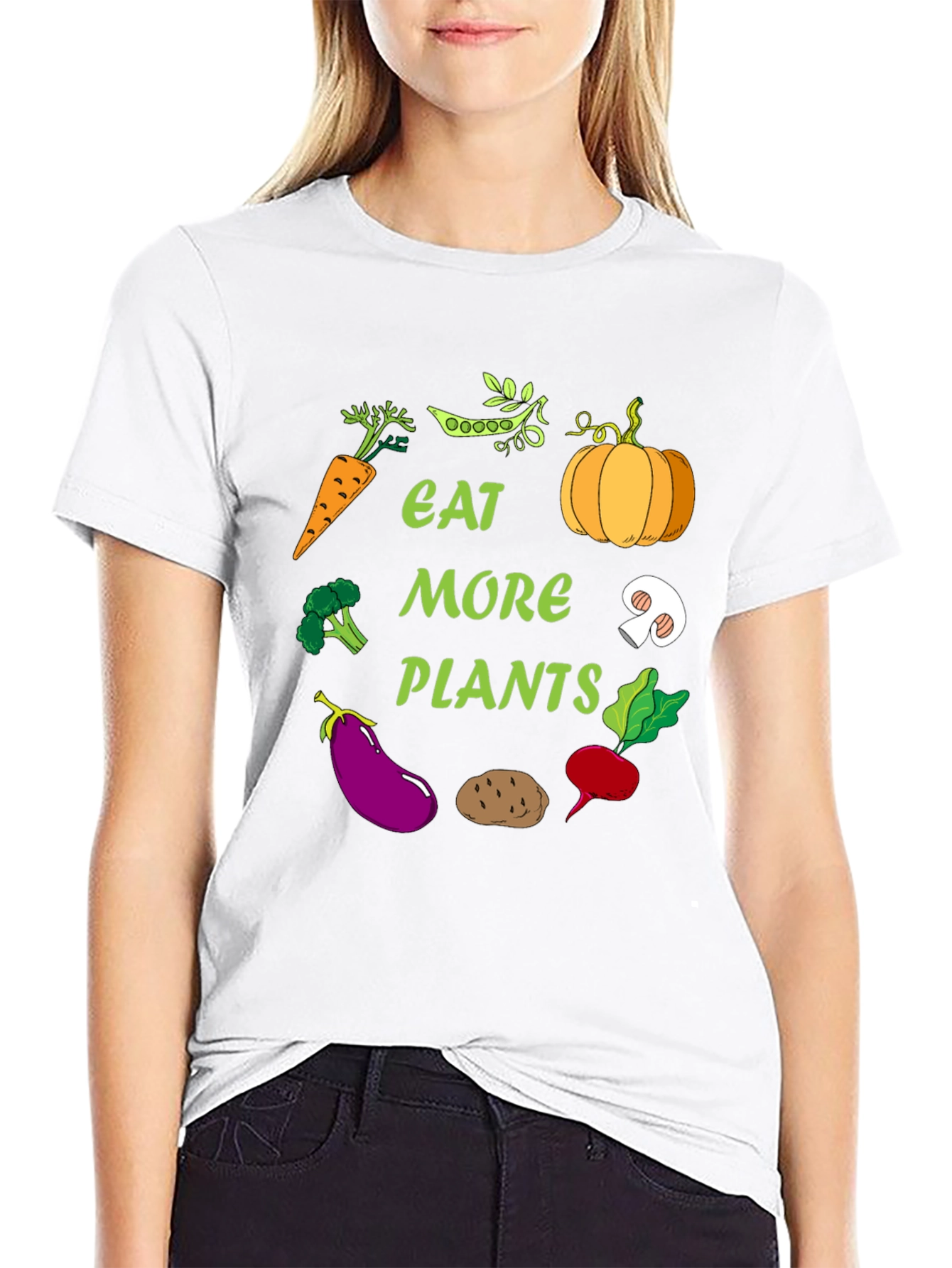 Eat More Plants Graphic T-Shirt