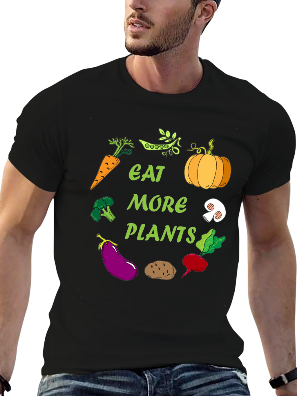 Eat More Plants Graphic T-Shirt