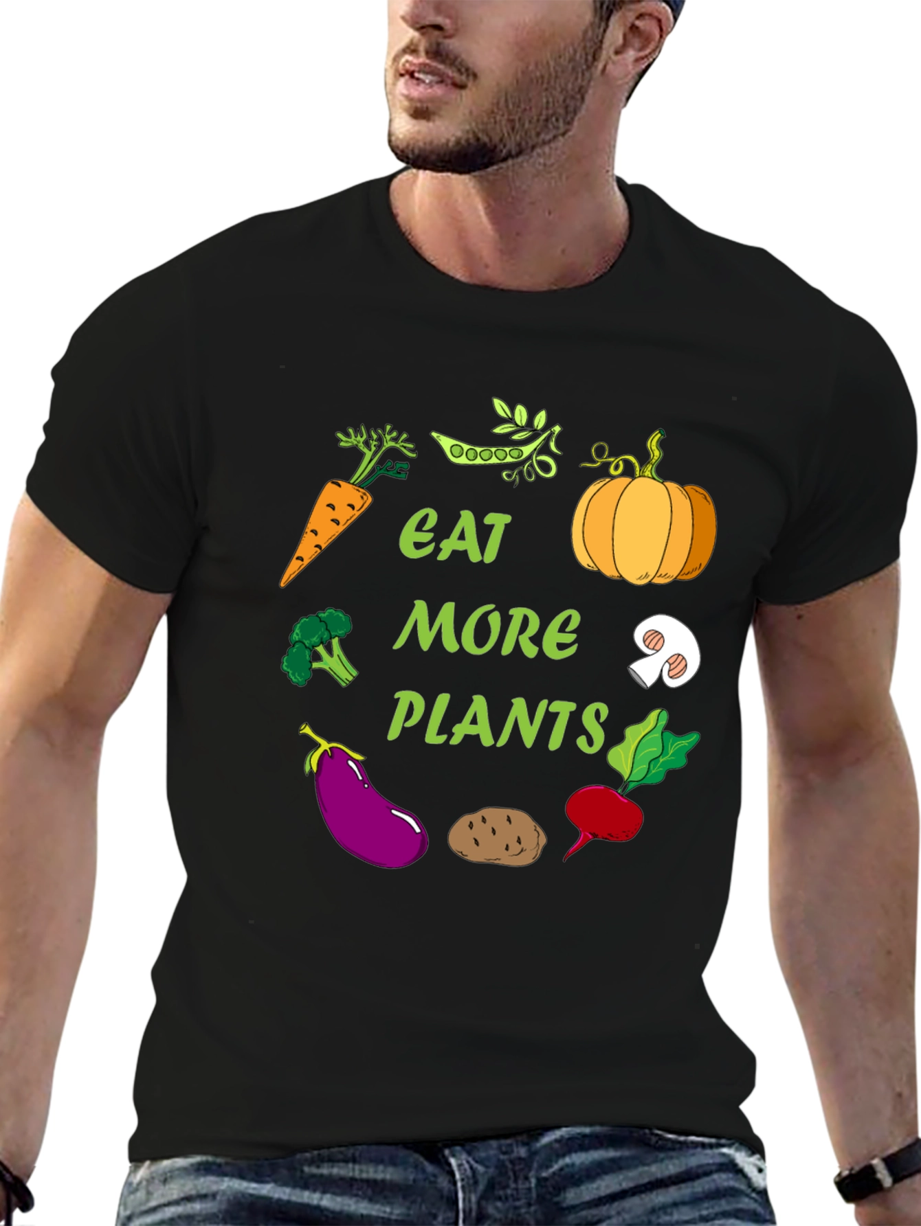 Eat More Plants Graphic T-Shirt