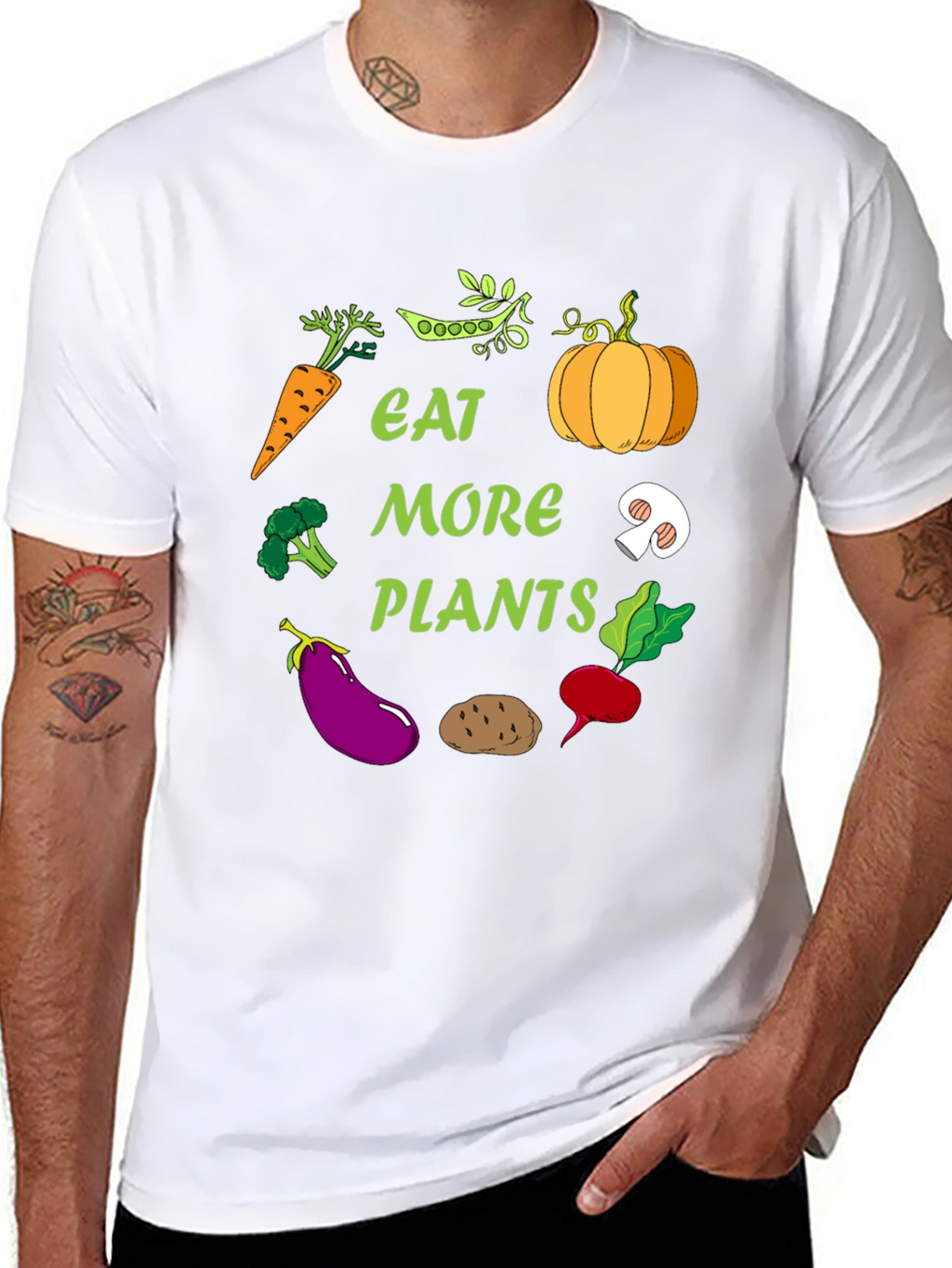 Eat More Plants Graphic T-Shirt