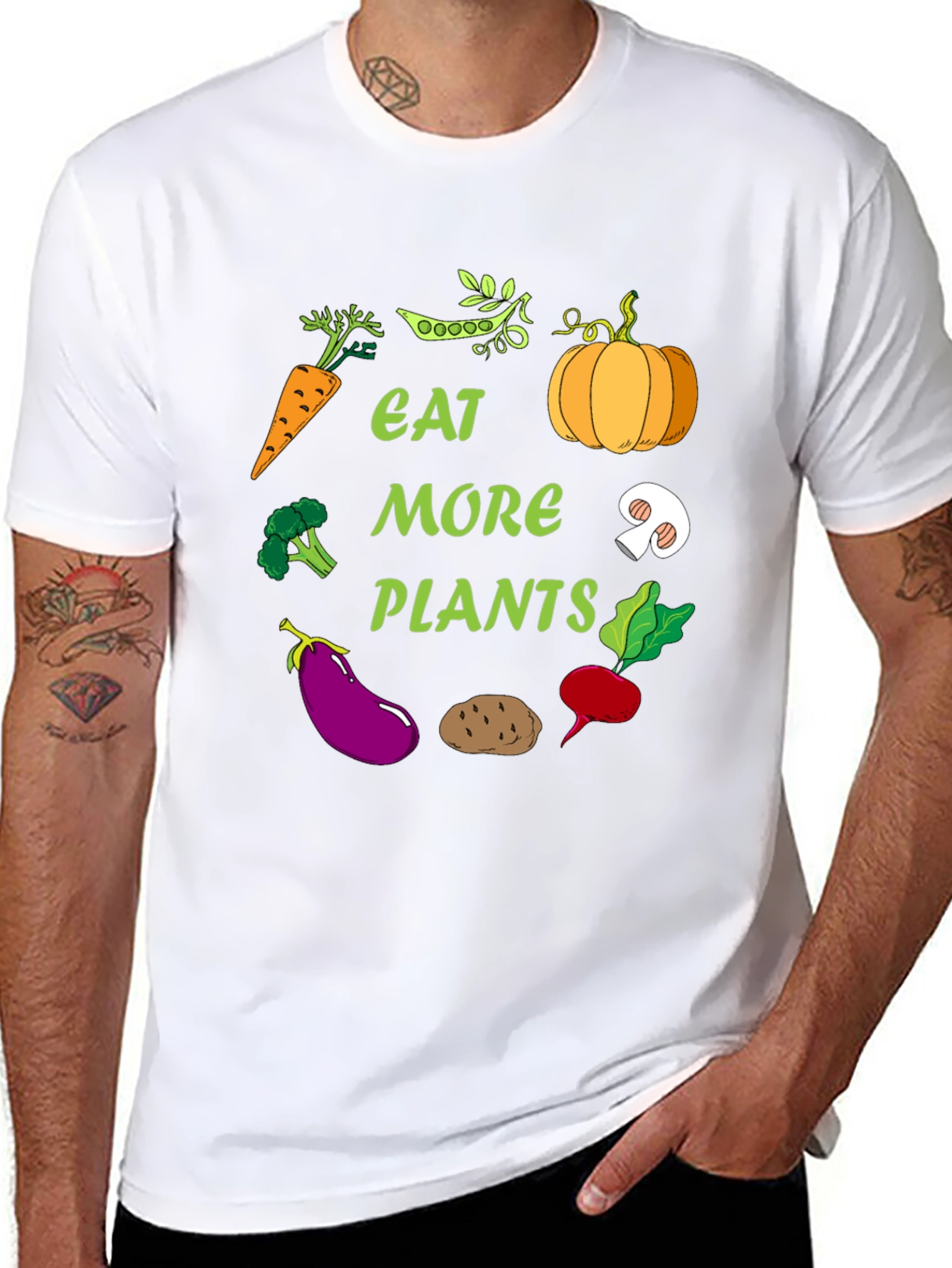 Eat More Plants Graphic T-Shirt