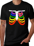 Pride Rib Cage Heart Graphic Tee