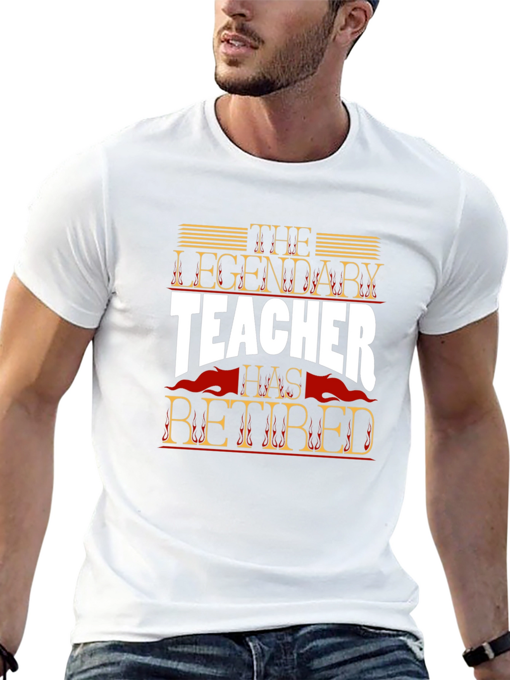 The Legendary Teacher Retired Graphic T-Shirt