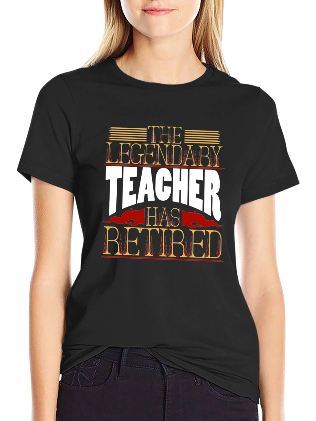 The Legendary Teacher Retired Graphic T-Shirt