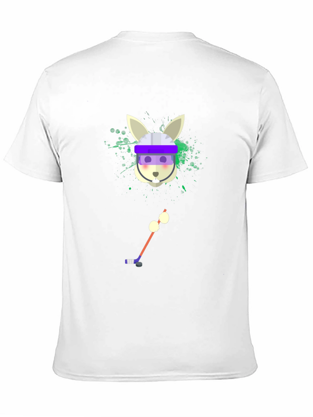Hockey Rabbit T-Shirt - Unique Graphic Tee